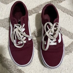 Burgundy Vans